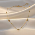 Golden evil eye chain