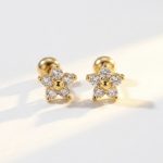Mini Flower Ball Back Studs