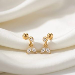 Twinleaf hanging Studs