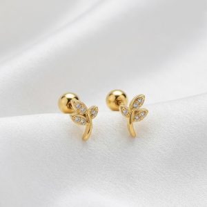 Mini Leaf Ball Back Studs
