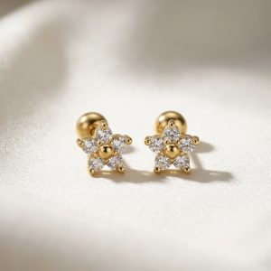 Mini-Flower ball back studs