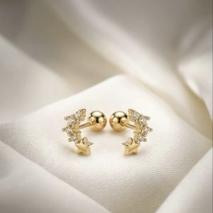 Crystal Ball Back Studs
