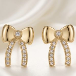 Floral Bow Studs