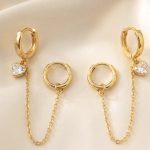 Heart Drop Piercing Earrings