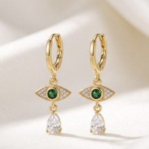 Evil Eye Drop Earrings